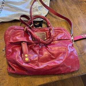 Marc By Marc Jacobs Red Leather Shoulder Bag
